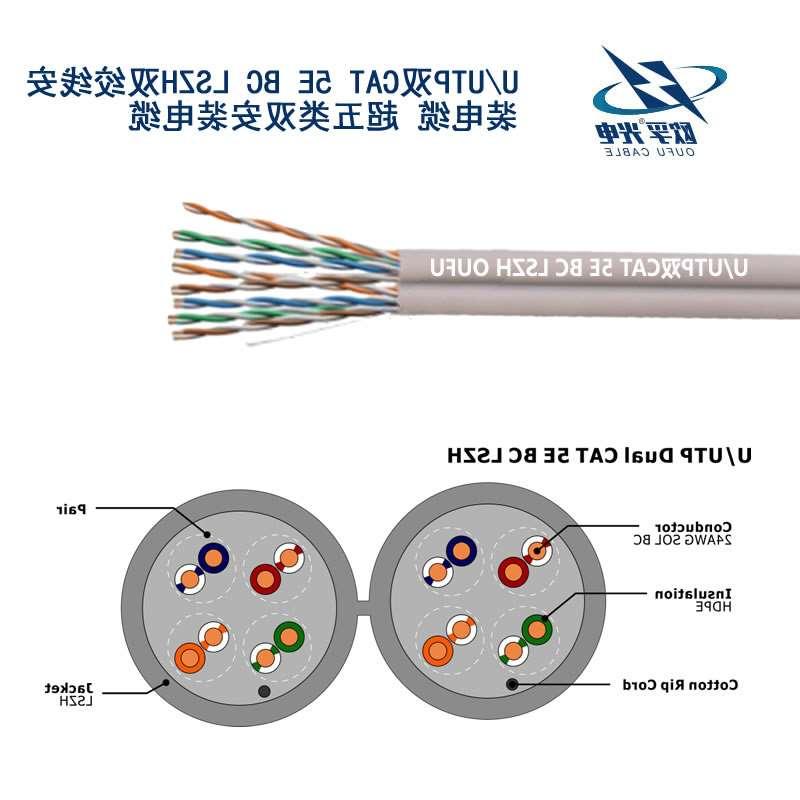 梁平区U/UTP超五类双4对非屏蔽电缆(24AWG)